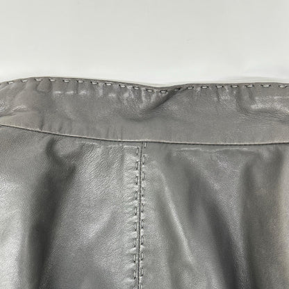 LaurelEscada ローレルエスカーダ グレー レザー ジャケット ジャケット
