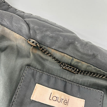 LaurelEscada ローレルエスカーダ グレー レザー ジャケット ジャケット