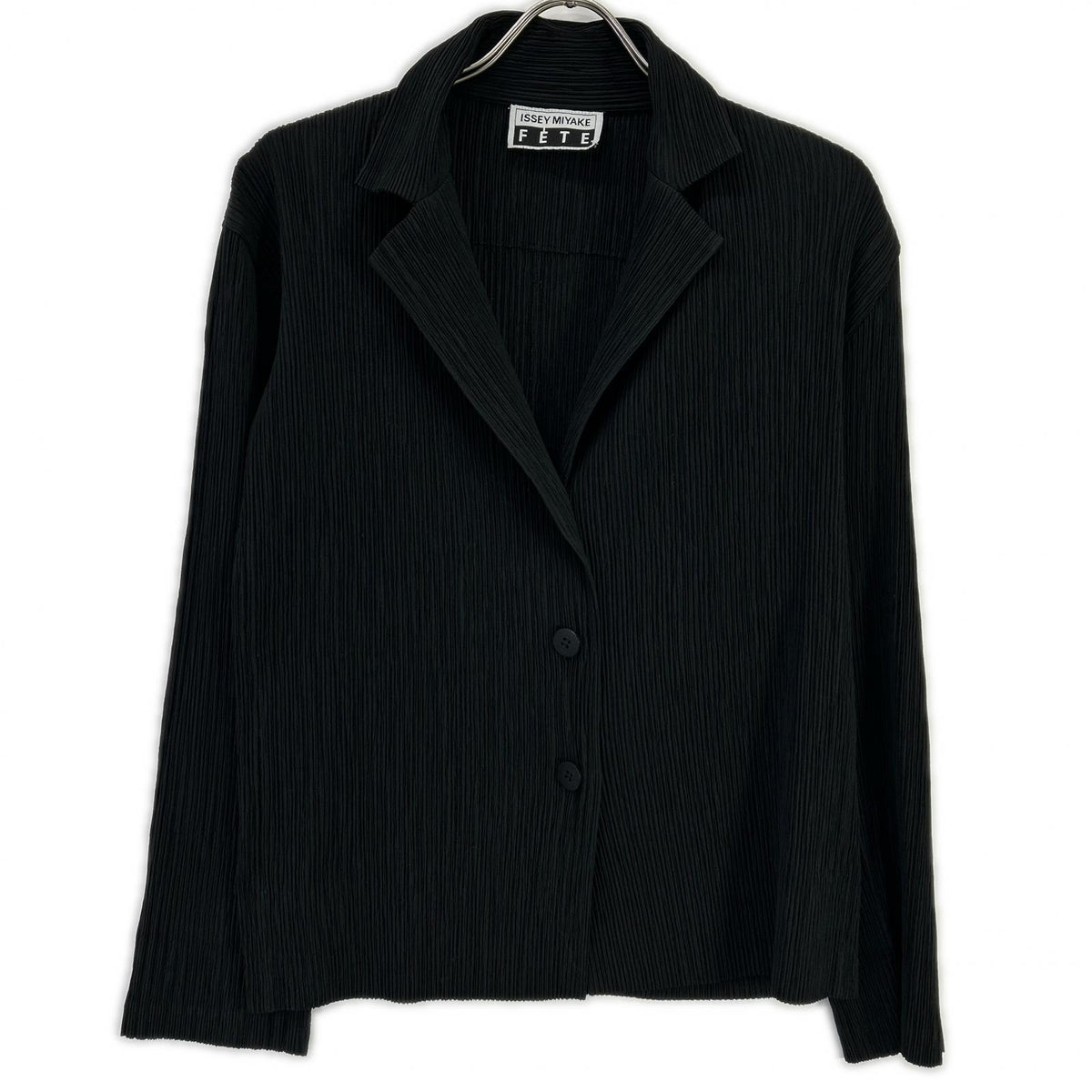 ISSEY MIYAKE FETE イッセイミヤケフェット IF52FD421 ブラック プリーツ テーラードジャケット ジャケット
