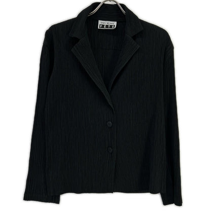 ISSEY MIYAKE FETE イッセイミヤケフェット IF52FD421 ブラック プリーツ テーラードジャケット ジャケット