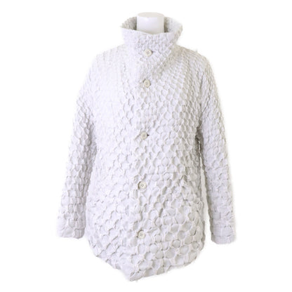 ISSEY MIYAKE イッセイミヤケ IM63FA001 リボン 3D スチーム ハーフ コート