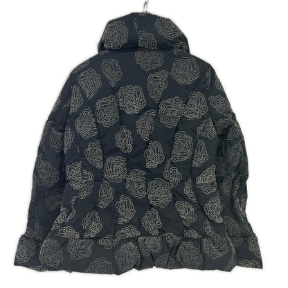 ARMANI COLLEZIONI DMB74WDM770 black floral padded jacket