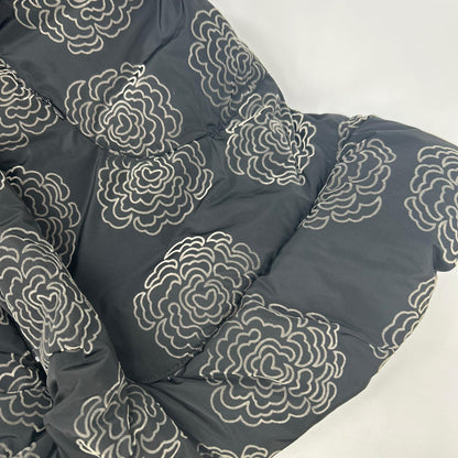 ARMANI COLLEZIONI DMB74WDM770 black floral padded jacket