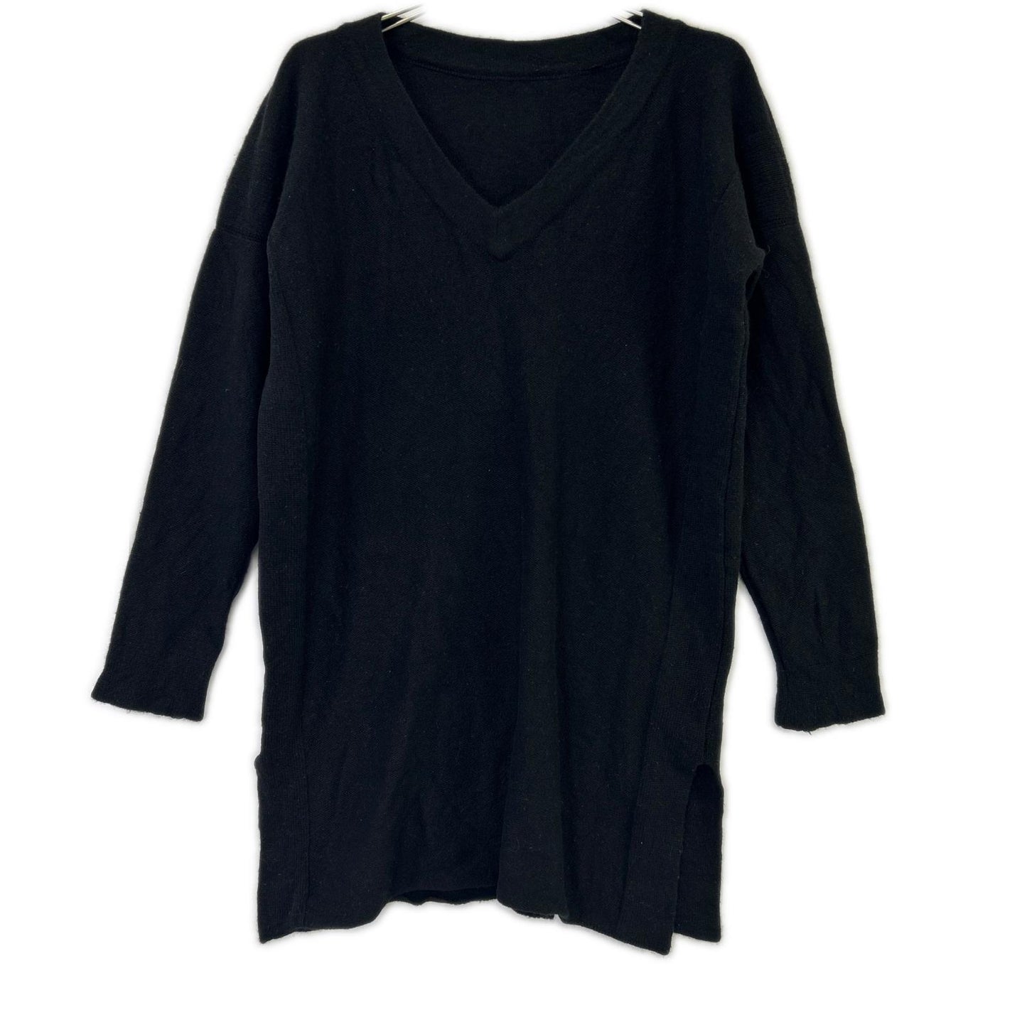 ISSEY MIYAKE イッセイミヤケ IM63KT004 ブラック カシミヤ Vネック ニットセーター トップス