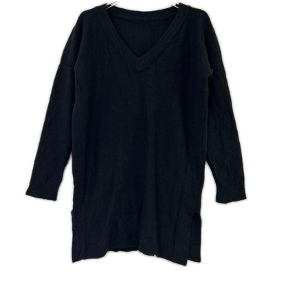 ISSEY MIYAKE イッセイミヤケ IM63KT004 ブラック カシミヤ Vネック ニットセーター トップス