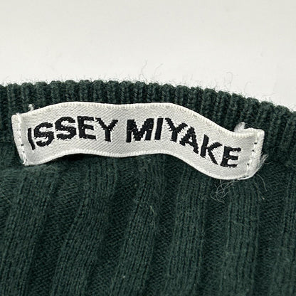 ISSEY MIYAKE イッセイミヤケ IM01KN046 グリーン クルーネック セーター トップス