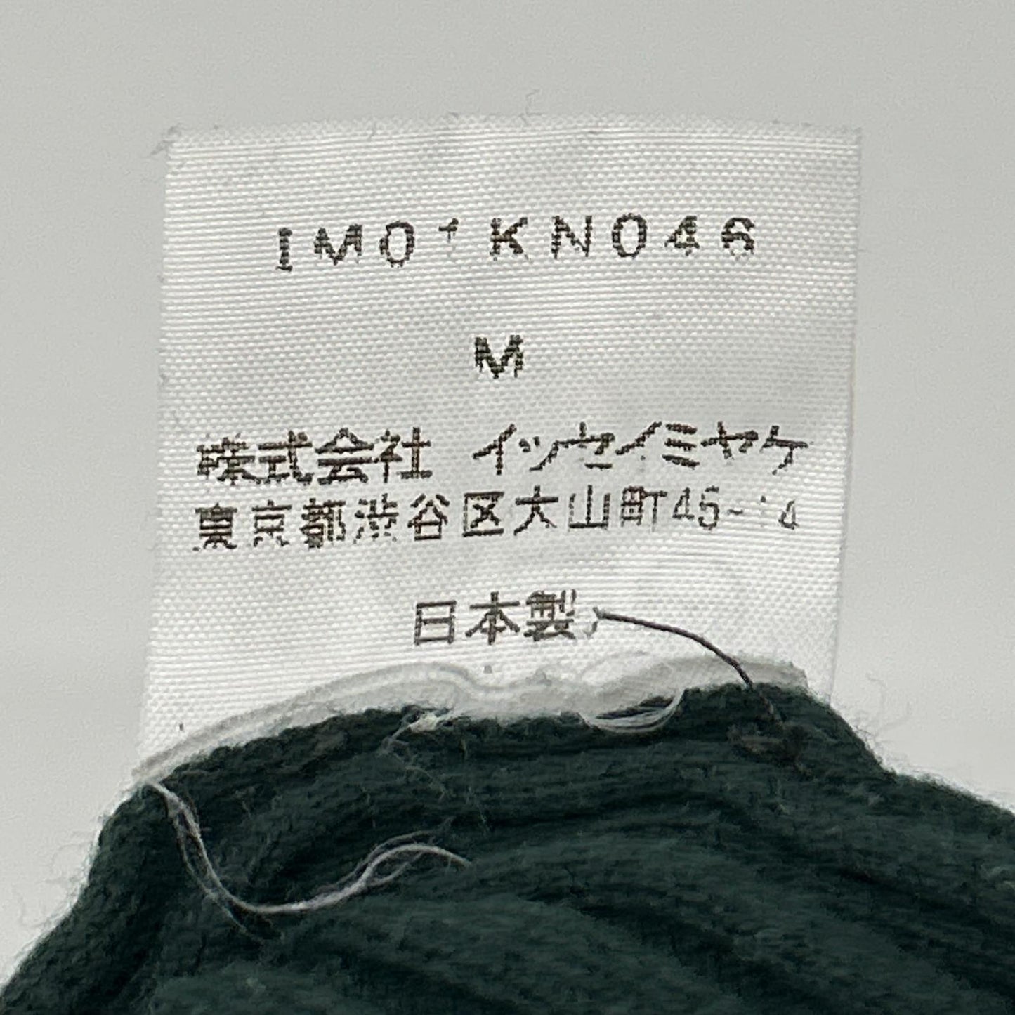 ISSEY MIYAKE イッセイミヤケ IM01KN046 グリーン クルーネック セーター トップス