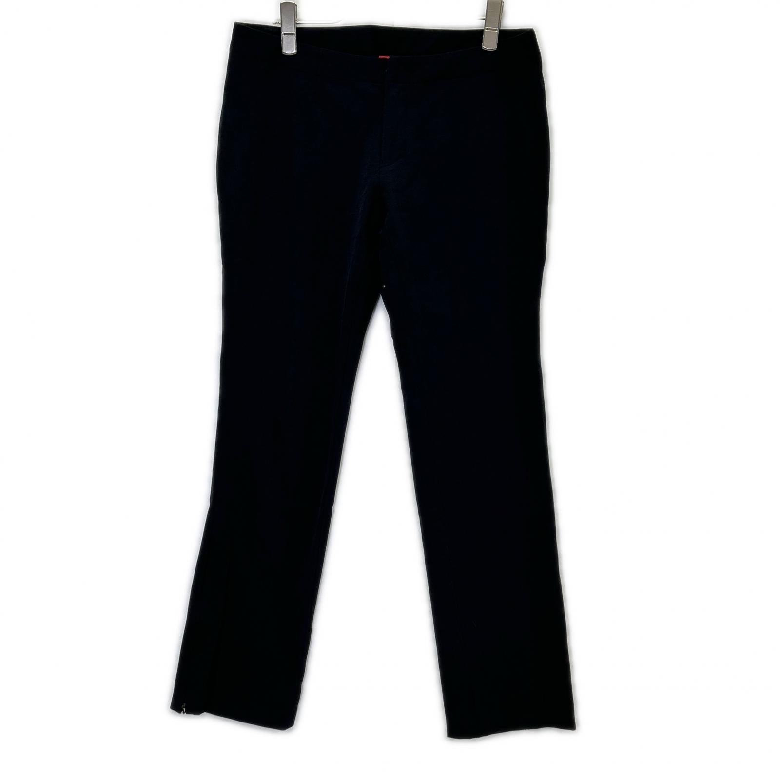 HaaT ISSEY MIYAKE ハート イッセイミヤケ HA73FF546 ブラック コットン混 ストレートパンツ ボトムス