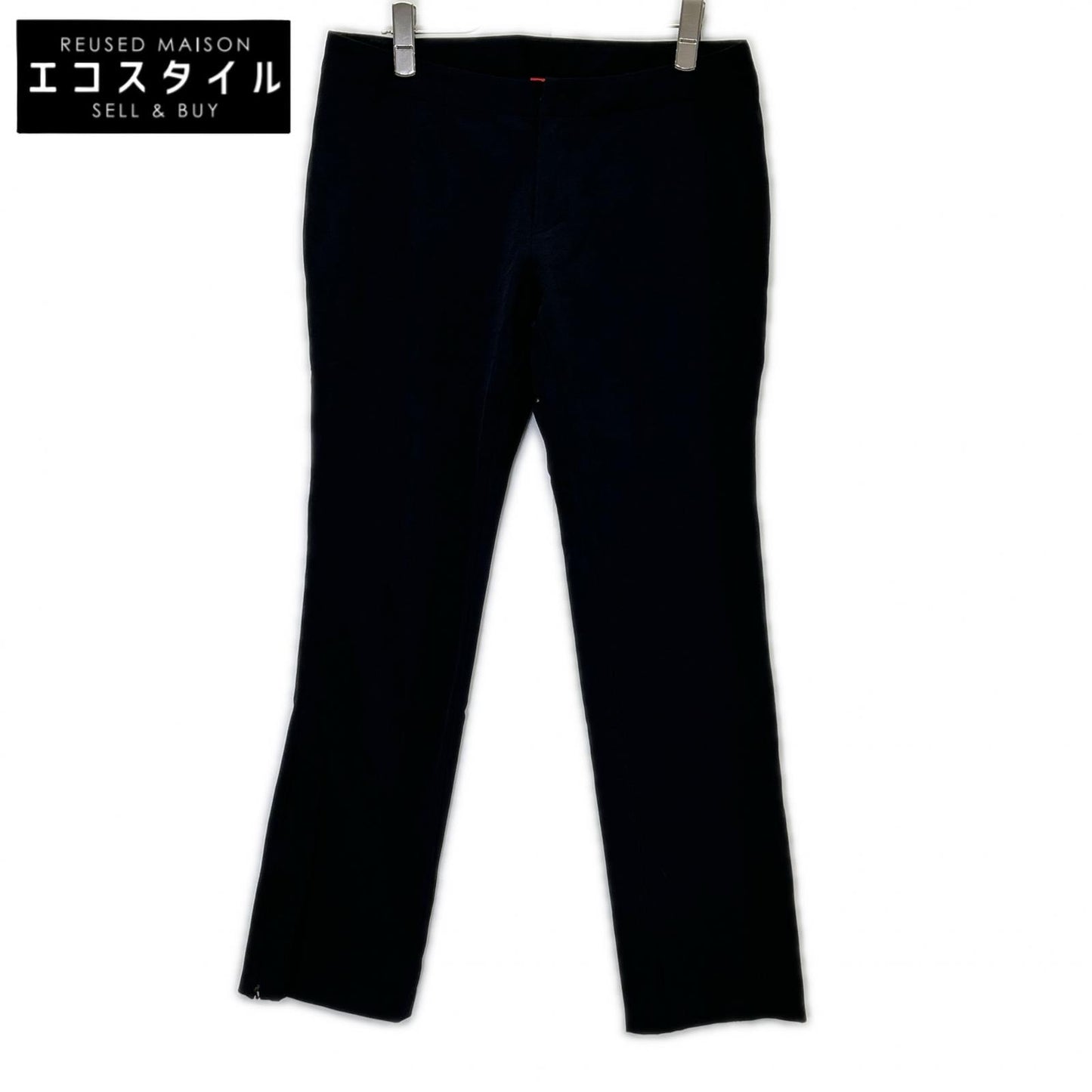 HaaT ISSEY MIYAKE ハート イッセイミヤケ HA73FF546 ブラック コットン混 ストレートパンツ ボトムス