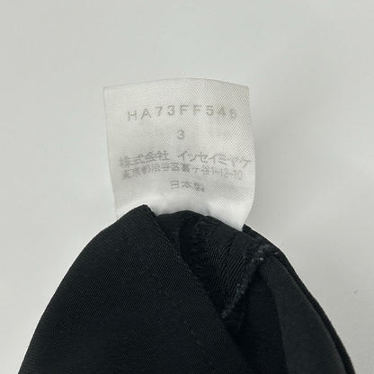 HaaT ISSEY MIYAKE ハート イッセイミヤケ HA73FF546 ブラック コットン混 ストレートパンツ ボトムス