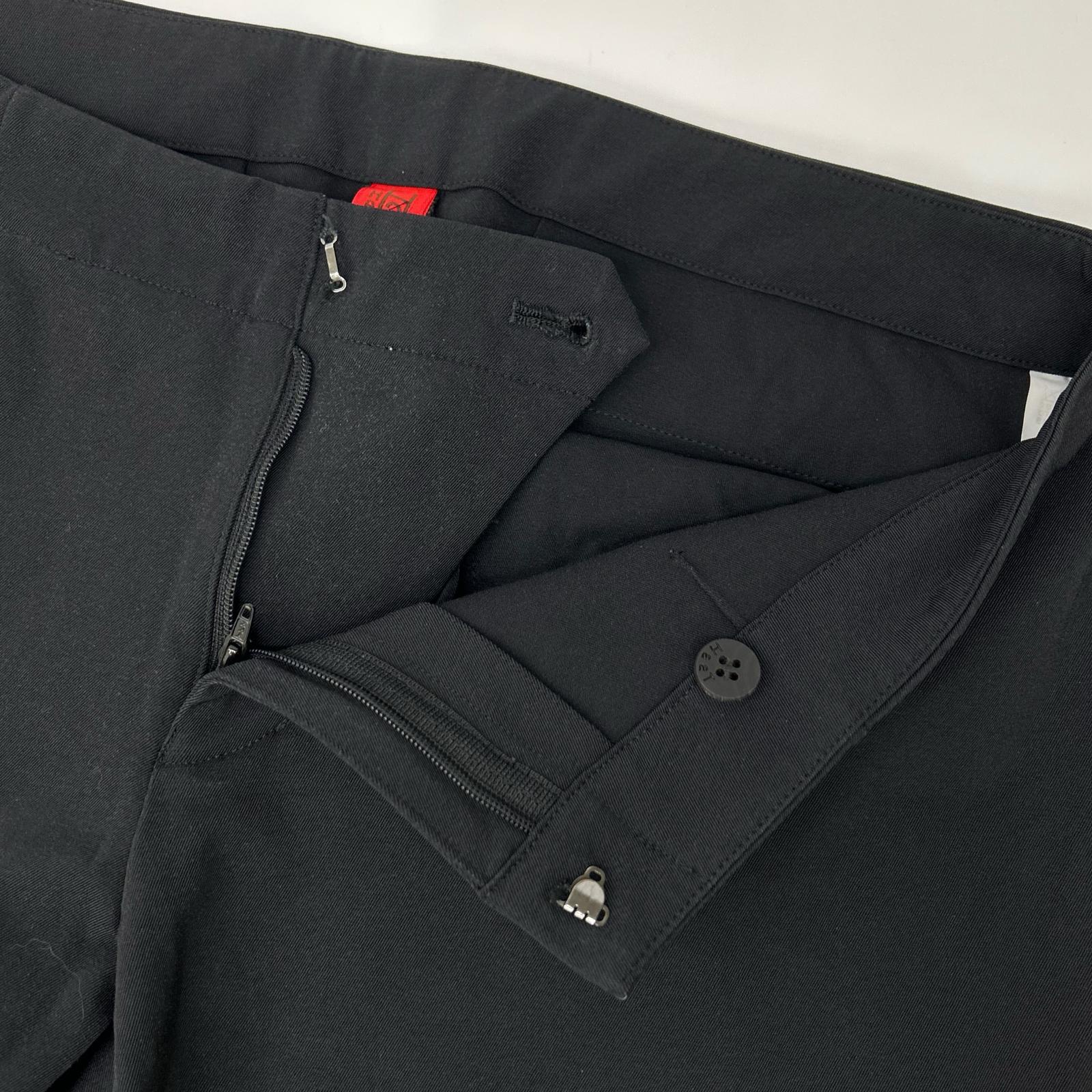 HaaT ISSEY MIYAKE ハート イッセイミヤケ HA73FF546 ブラック コットン混 ストレートパンツ ボトムス