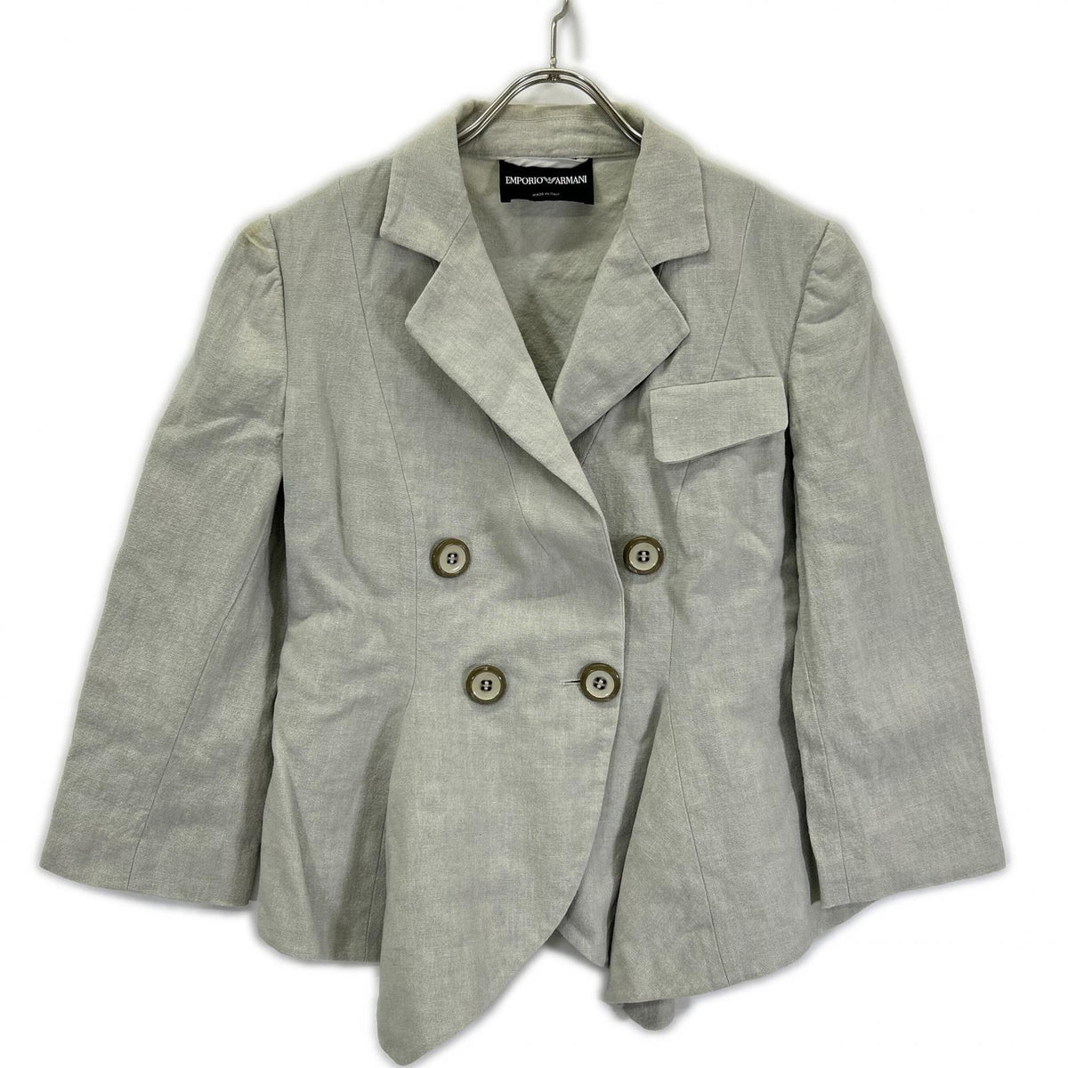 EMPORIOARMANI R2G09T R2009 gray double-breasted jacket jacket