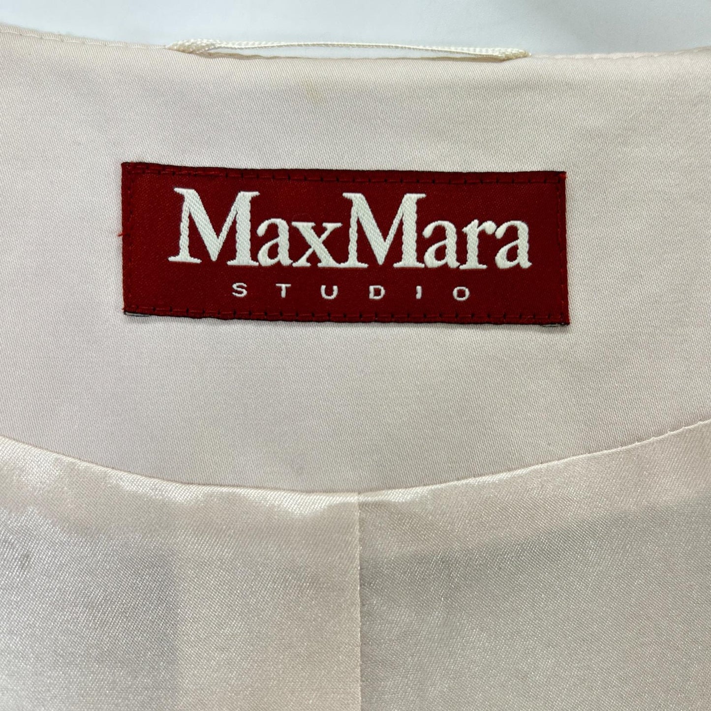 MAXMARA STUDIO マックスマーラスタジオ 60411937070 ピンク ツイード ノーカラー ジャケット ジャケット