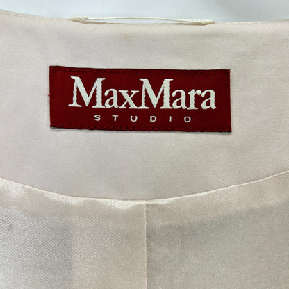 MAXMARA STUDIO マックスマーラスタジオ 60411937070 ピンク ツイード ノーカラー ジャケット ジャケット