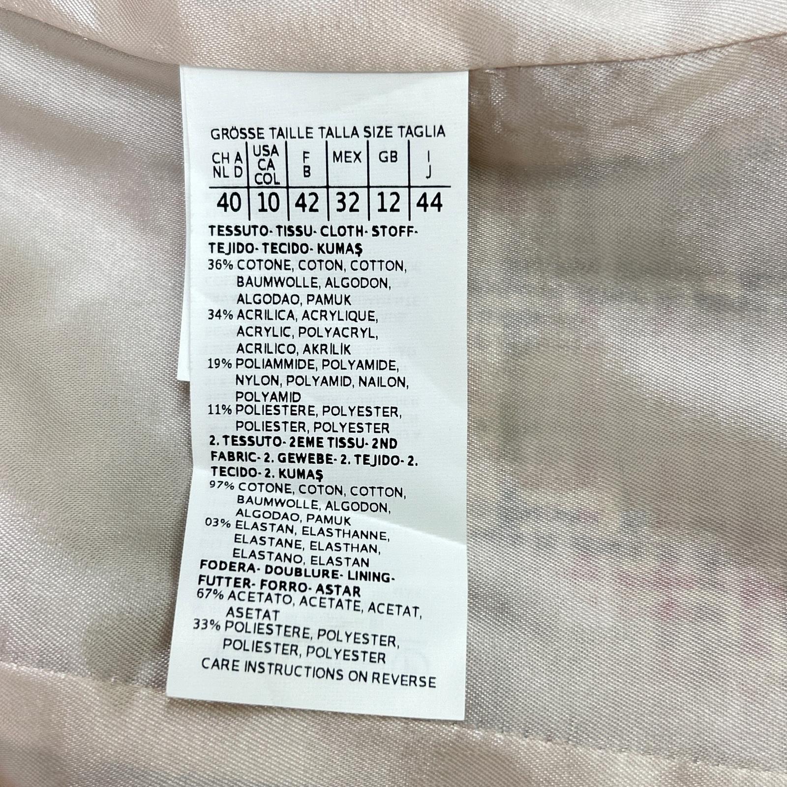 MAXMARA STUDIO マックスマーラスタジオ 60411937070 ピンク ツイード ノーカラー ジャケット ジャケット