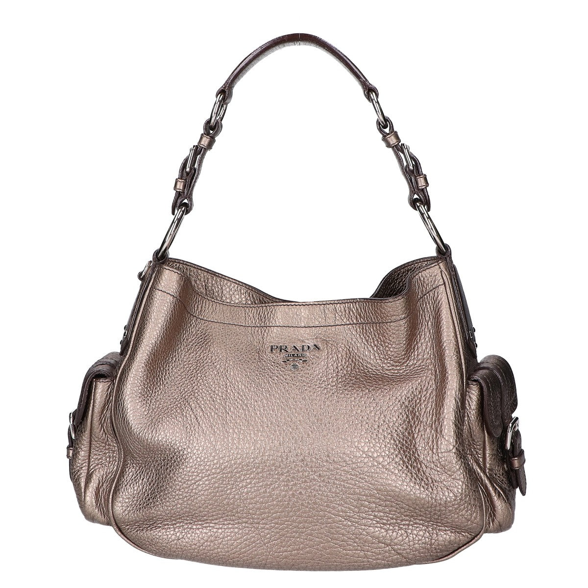 PRADA プラダ BR3353 VIT.DAINO レザー ホーボー ショルダーバッグ
