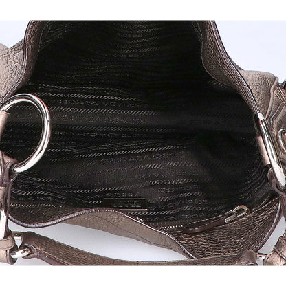 PRADA プラダ BR3353 VIT.DAINO レザー ホーボー ショルダーバッグ
