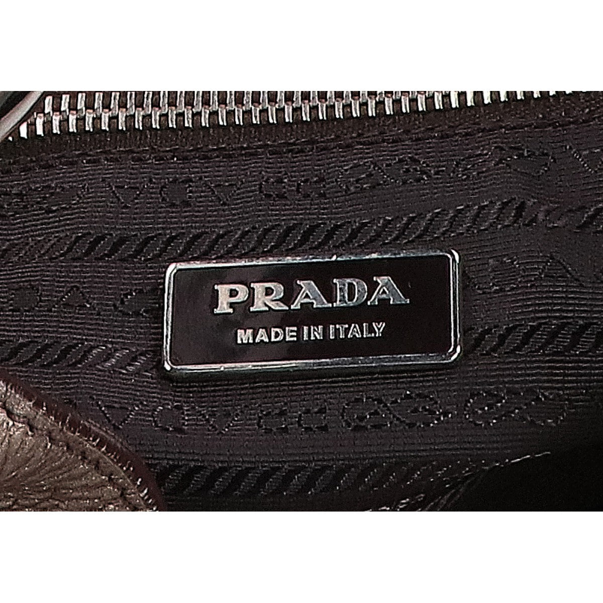PRADA プラダ BR3353 VIT.DAINO レザー ホーボー ショルダーバッグ