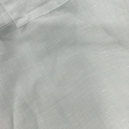 【SALE】 HERMES エルメス ボタンダウン半袖シャツ リネン混 スカイブルー トップス