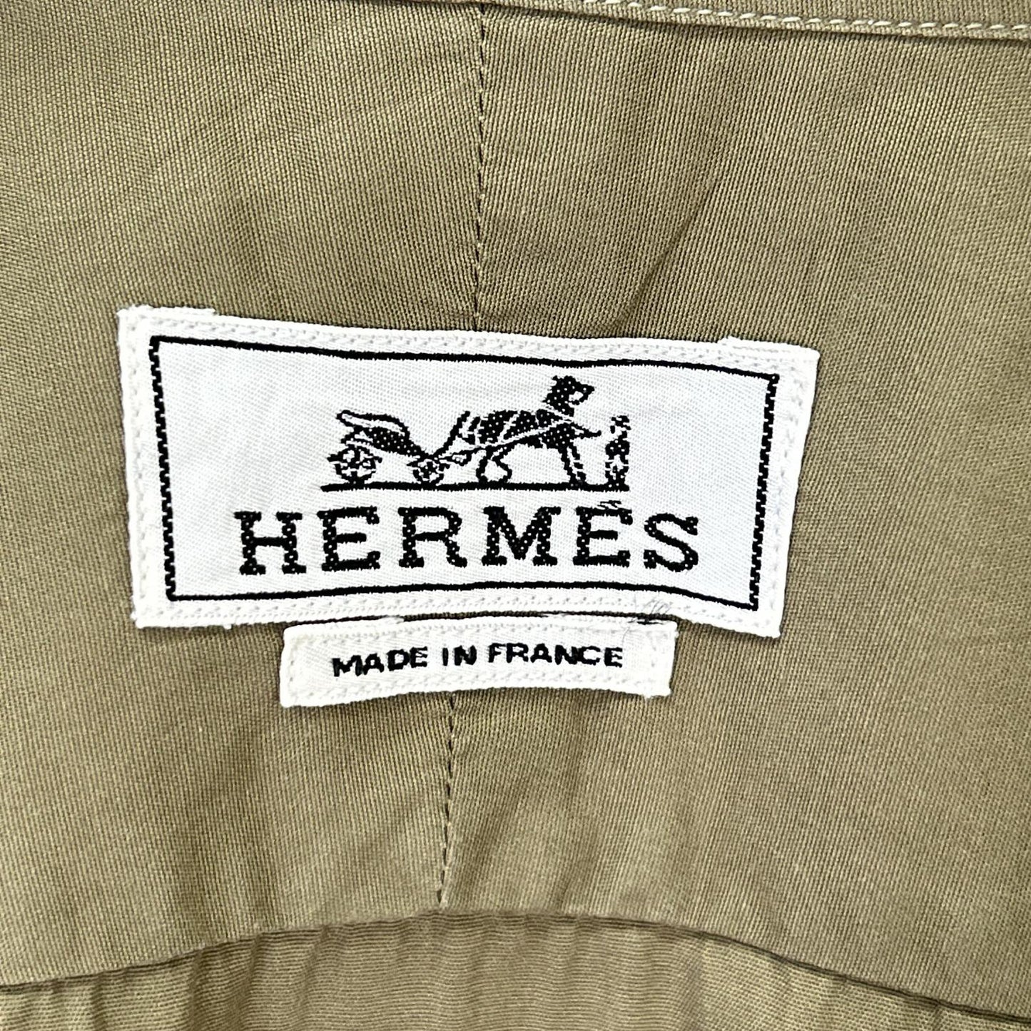 HERMES エルメス 【美品】ボタンダウン 半袖シャツ トップス