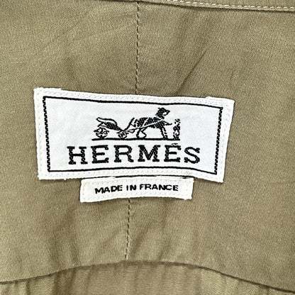 HERMES エルメス 【美品】ボタンダウン 半袖シャツ トップス