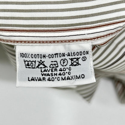 HERMES エルメス 【美品】ストライプ セリエボタン 長袖シャツ トップス