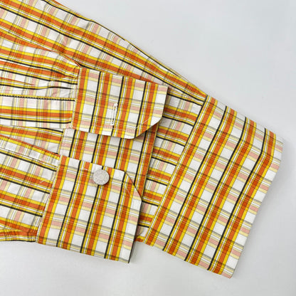 HERMES エルメス 【美品/国内正規】チェック セリエボタン ボタンダウン 長袖シャツ トップス