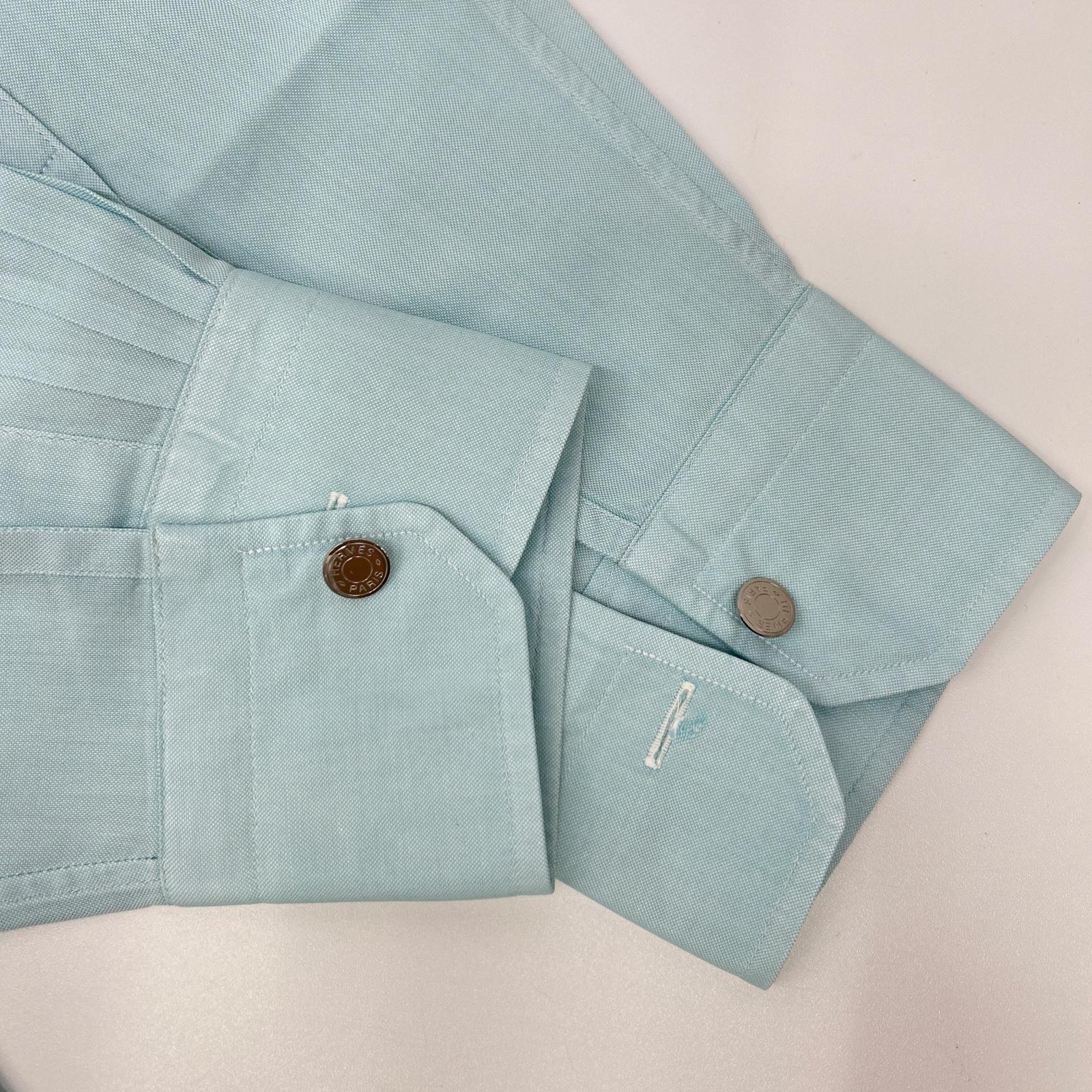 HERMES エルメス 【美品/国内正規】セリエボタン ボタンダウン 長袖シャツ トップス