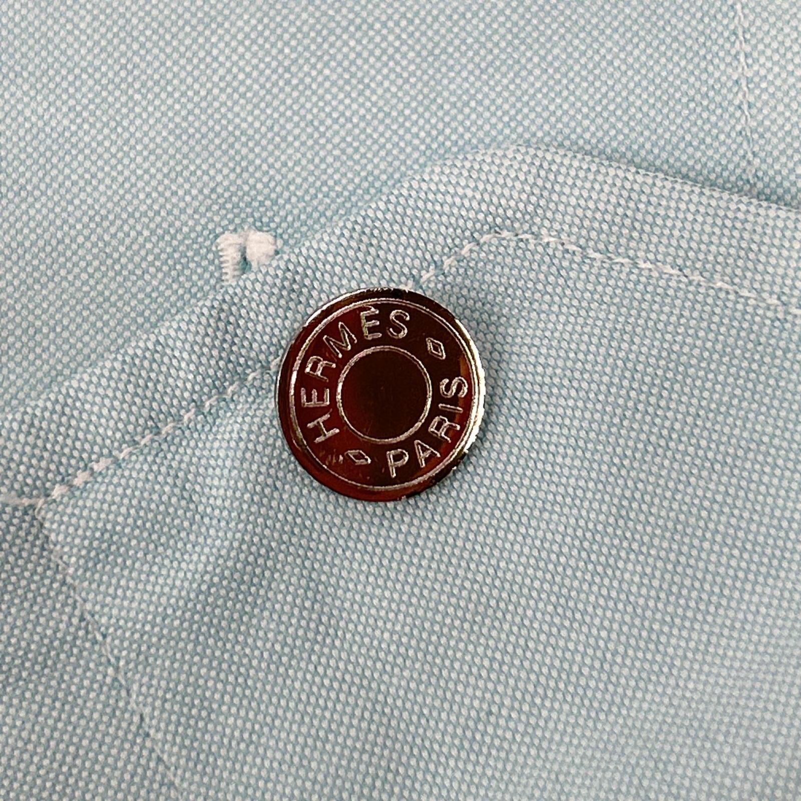 HERMES エルメス 【美品/国内正規】セリエボタン ボタンダウン 長袖シャツ トップス