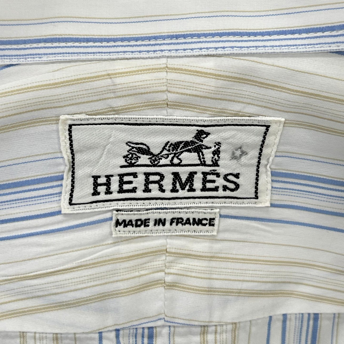 HERMES エルメス 【美品/国内正規】ストライプ 長袖シャツ トップス