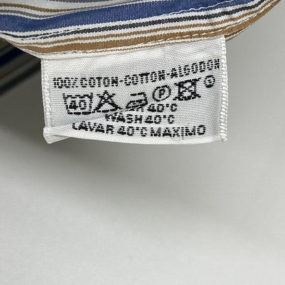 HERMES エルメス 【美品】ストライプ セリエボタン 長袖シャツ トップス