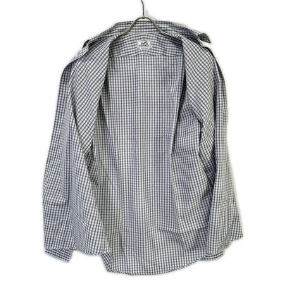 HERMES エルメス 【美品】チェック セリエボタン 長袖シャツ トップス