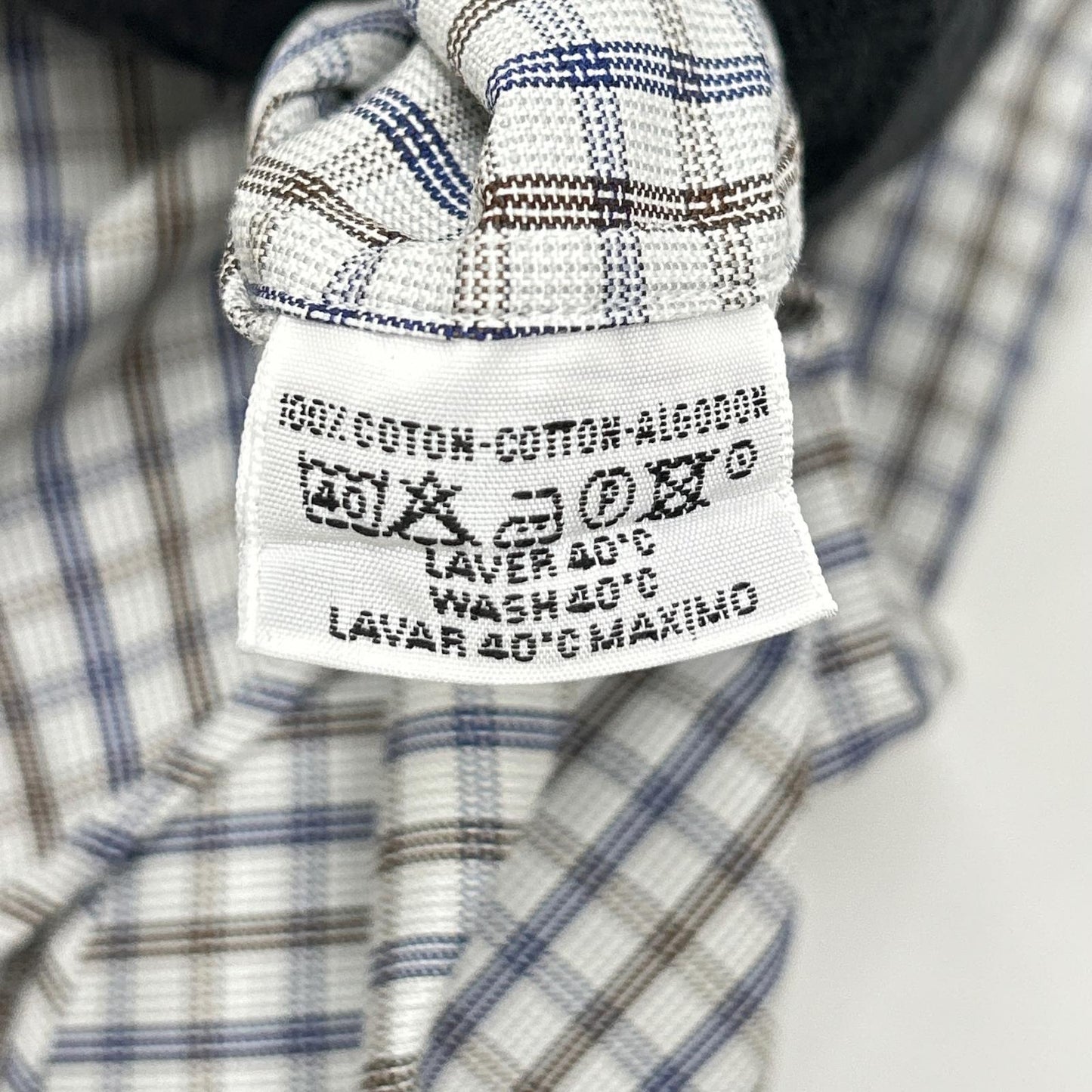 HERMES エルメス 【美品】チェック セリエボタン 長袖シャツ トップス