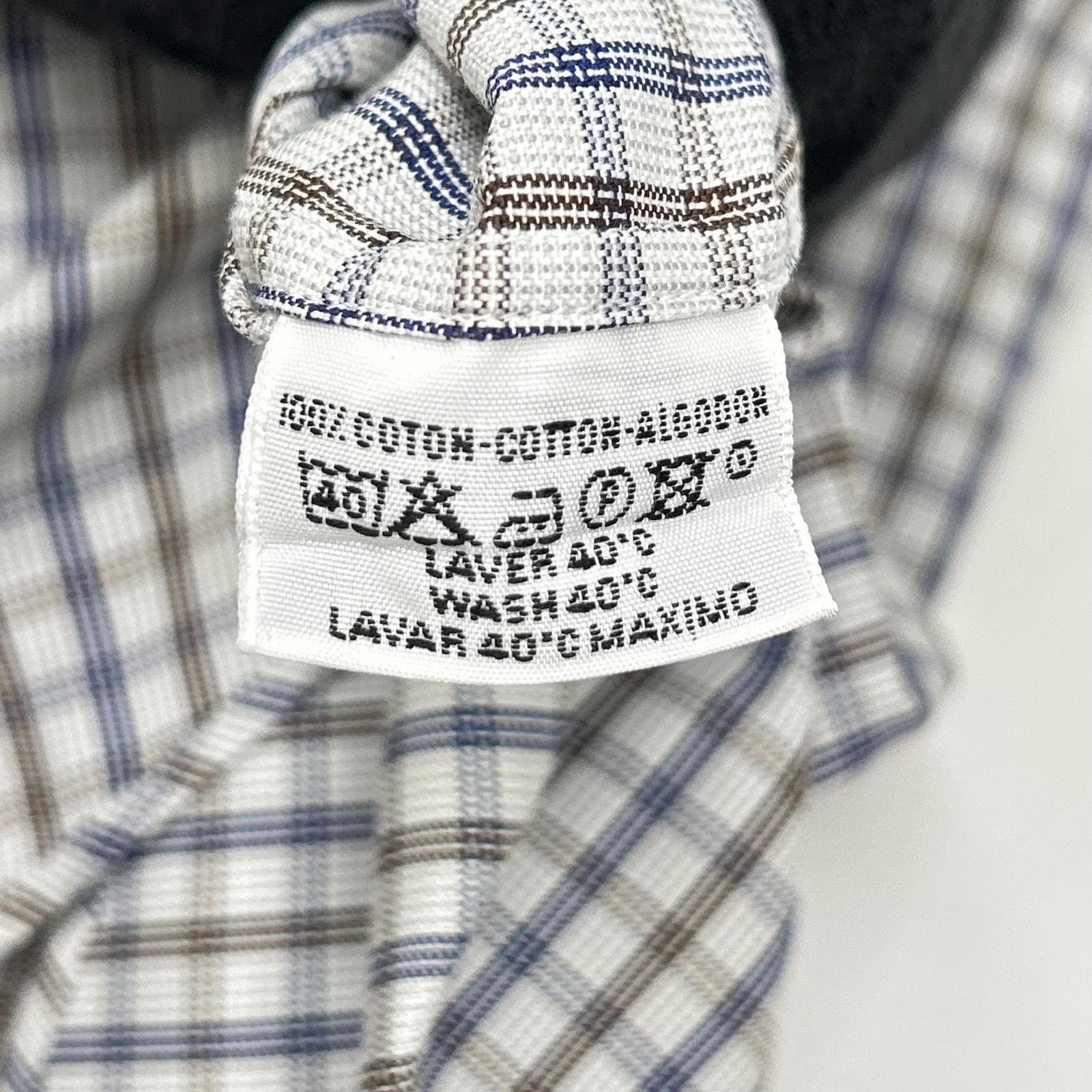 HERMES エルメス 【美品】チェック セリエボタン 長袖シャツ トップス