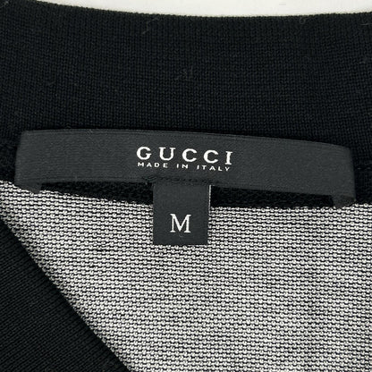 GUCCI グッチ 243876 ブラック コットン フラップポケット ポロシャツ トップス