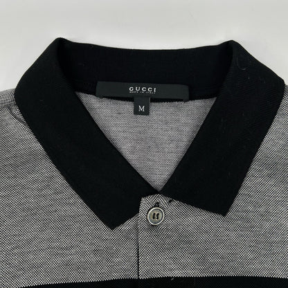 GUCCI グッチ 243876 ブラック コットン フラップポケット ポロシャツ トップス