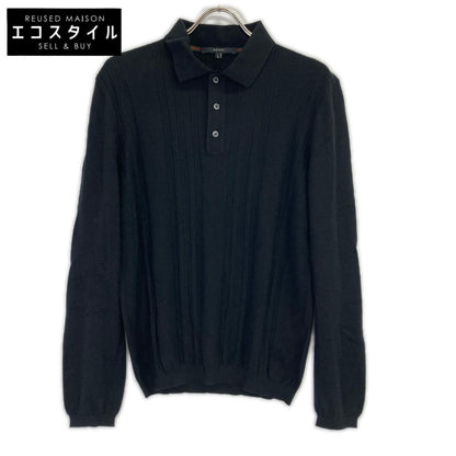 GUCCI グッチ 323068 ブラック カシミヤ ロングスリーブ ポロシャツ トップス