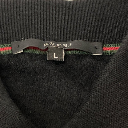 GUCCI グッチ 323068 ブラック カシミヤ ロングスリーブ ポロシャツ トップス