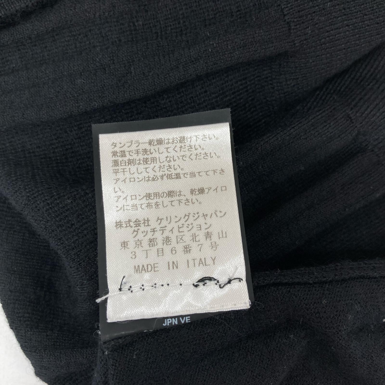 GUCCI グッチ 323068 ブラック カシミヤ ロングスリーブ ポロシャツ トップス