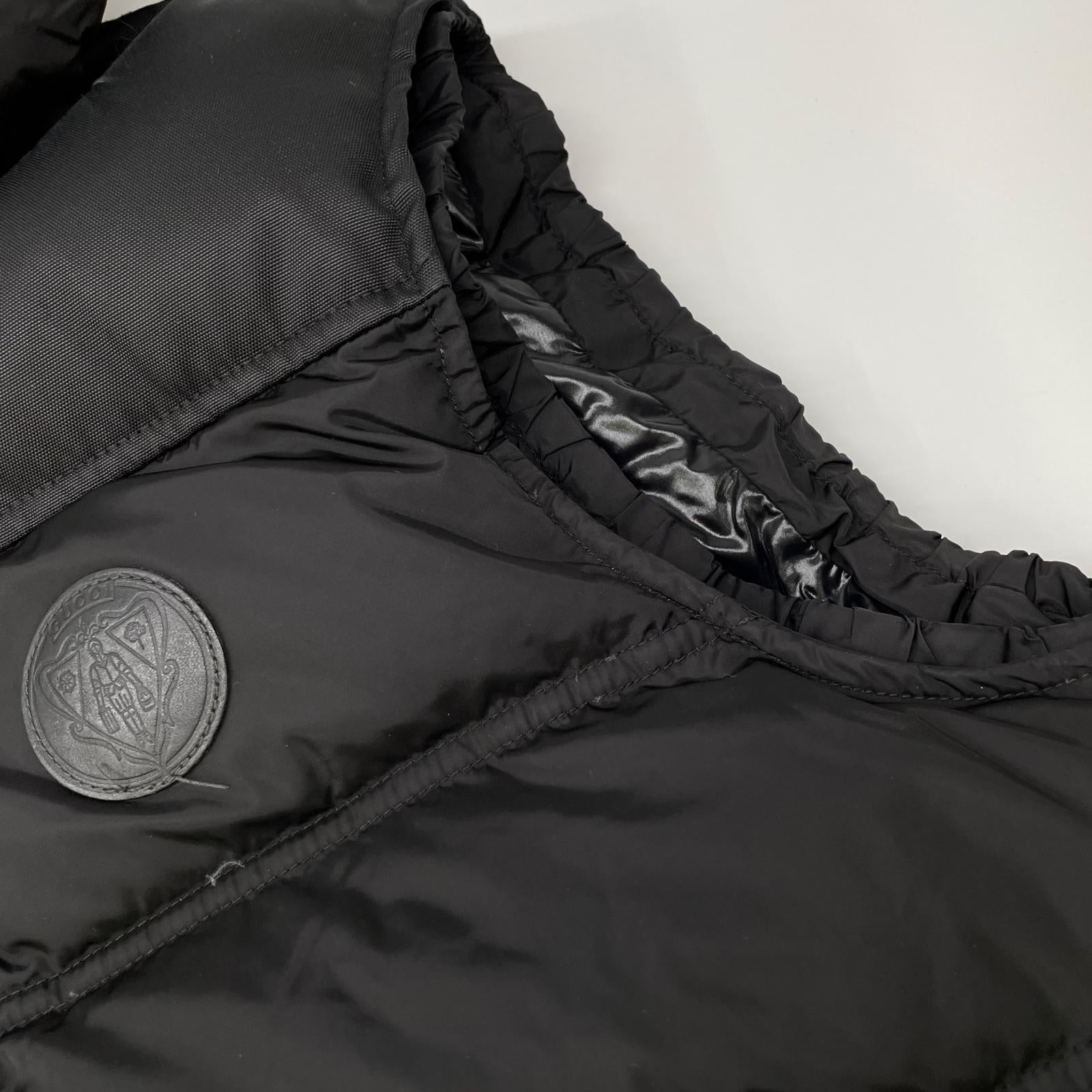 GUCCI グッチ 268882 ブラック ナイロン ダウンベスト ジャケット