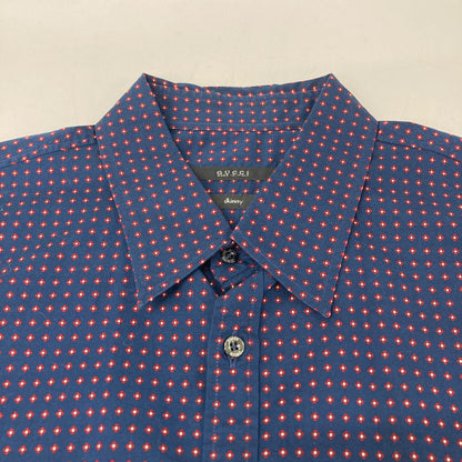 GUCCI グッチ 324812 ネイビー コットン混 フラワー 半袖シャツ トップス