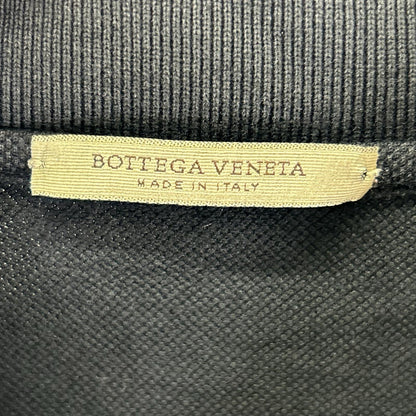 BOTTEGA VENETA ボッテガヴェネタ ブラック コットン ワッペン ポロシャツ トップス