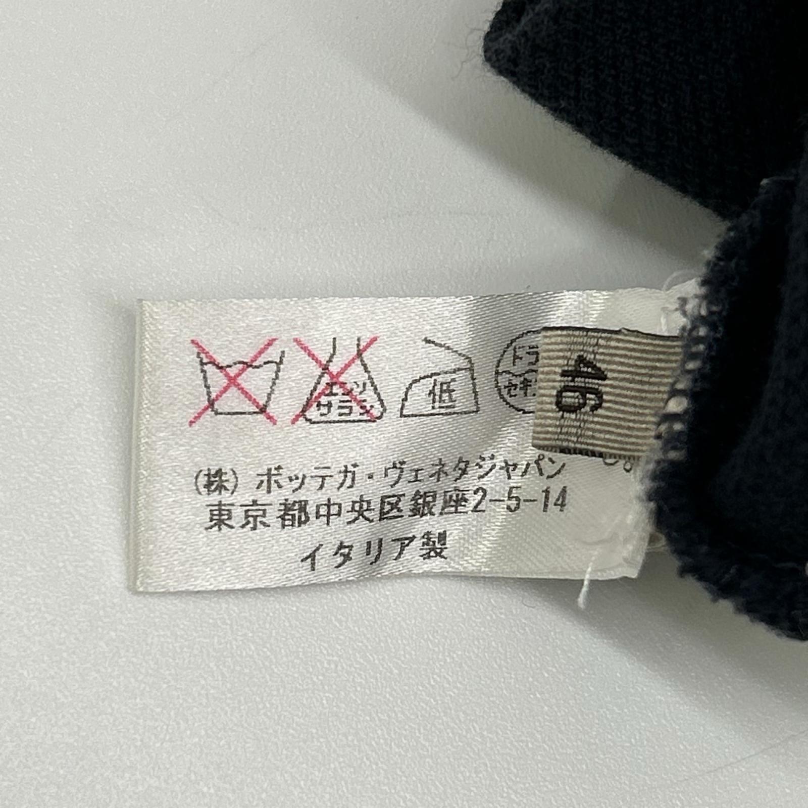 BOTTEGA VENETA ボッテガヴェネタ ブラック コットン ワッペン ポロシャツ トップス