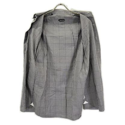 TOM FORD トムフォード グレー コットン チェック シャツ トップス