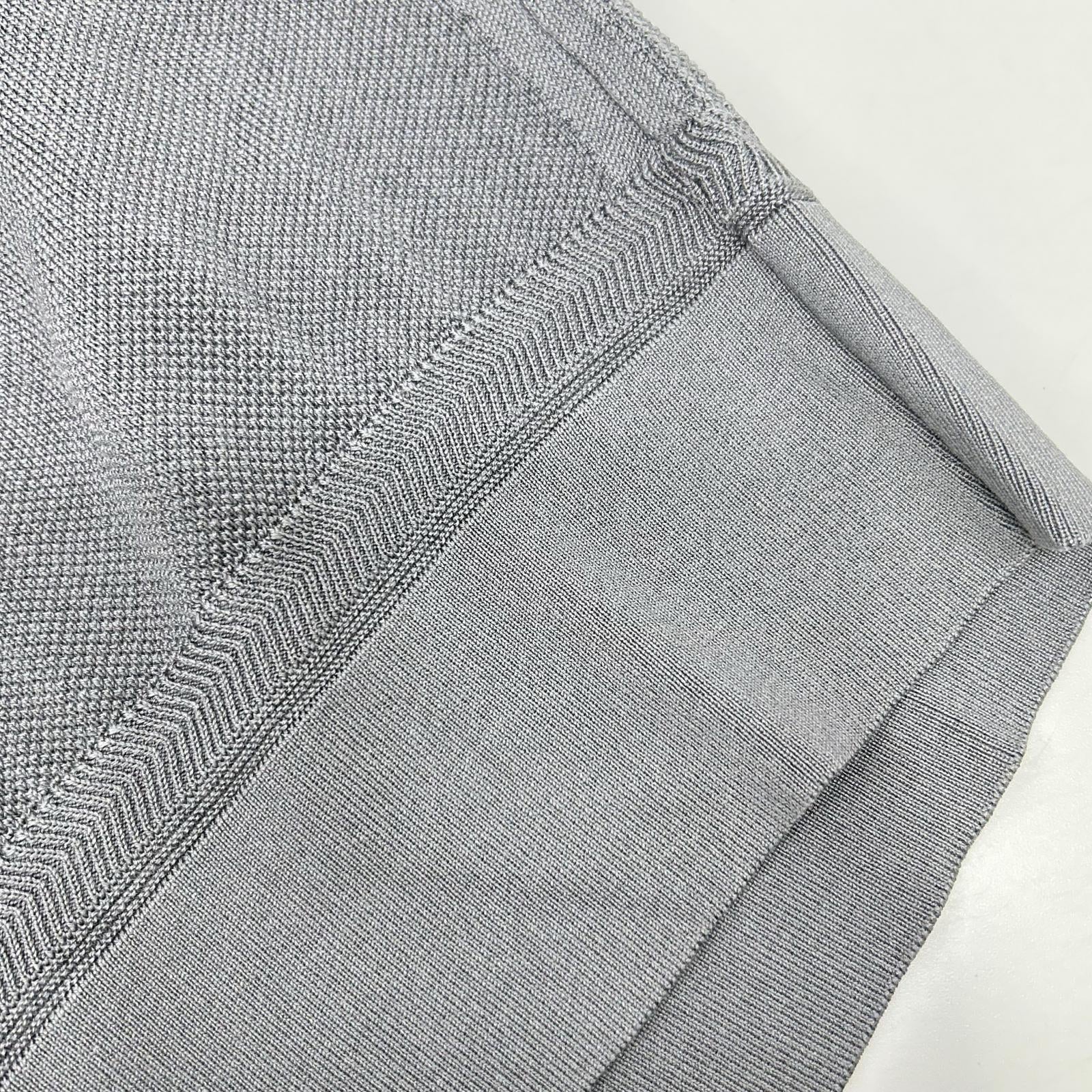 TOM FORD トムフォード グレー レーヨンコットン ポロシャツ トップス