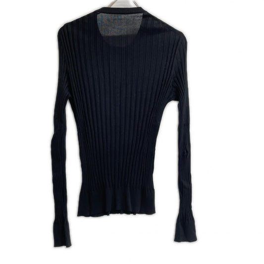 DOLCE&GABBANA ドルチェアンドガッバーナ ブラック レーヨンコットン ヘンリーネック　カットソー トップス