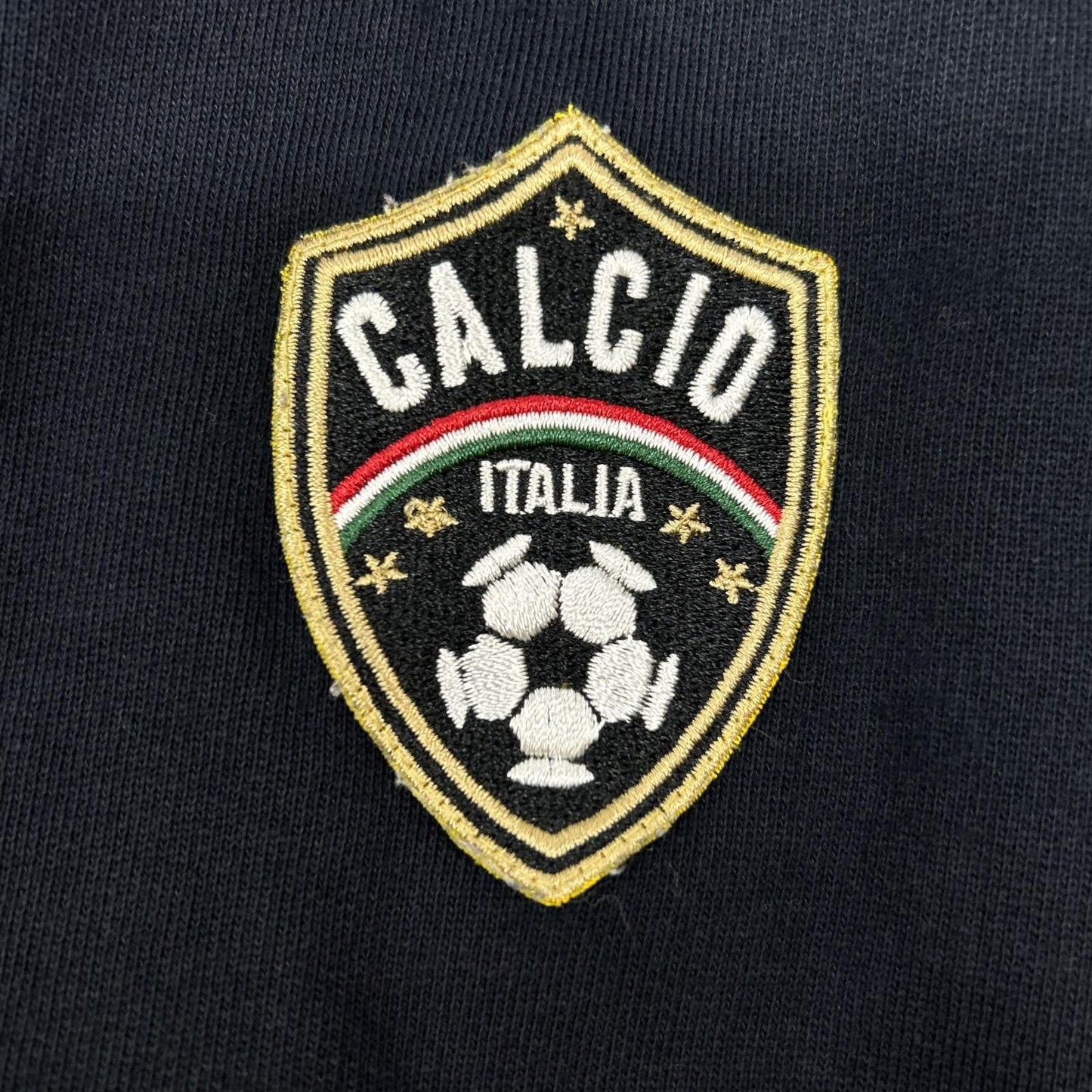 DOLCE&GABBANA ドルチェアンドガッバーナ ネイビー コットン エンブレムワッペン トラックジャケット ジャケット
