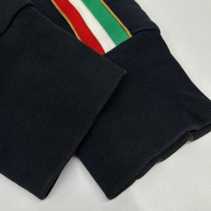 DOLCE&GABBANA ドルチェアンドガッバーナ ネイビー コットン エンブレムワッペン トラックジャケット ジャケット