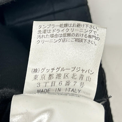 GUCCI グッチ 268685 ブラック ウール スラックスパンツ ボトムス