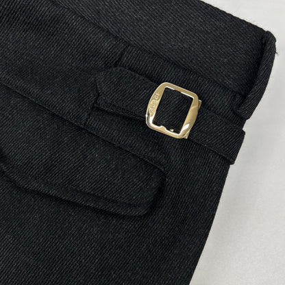 GUCCI グッチ 268685 ブラック ウール スラックスパンツ ボトムス